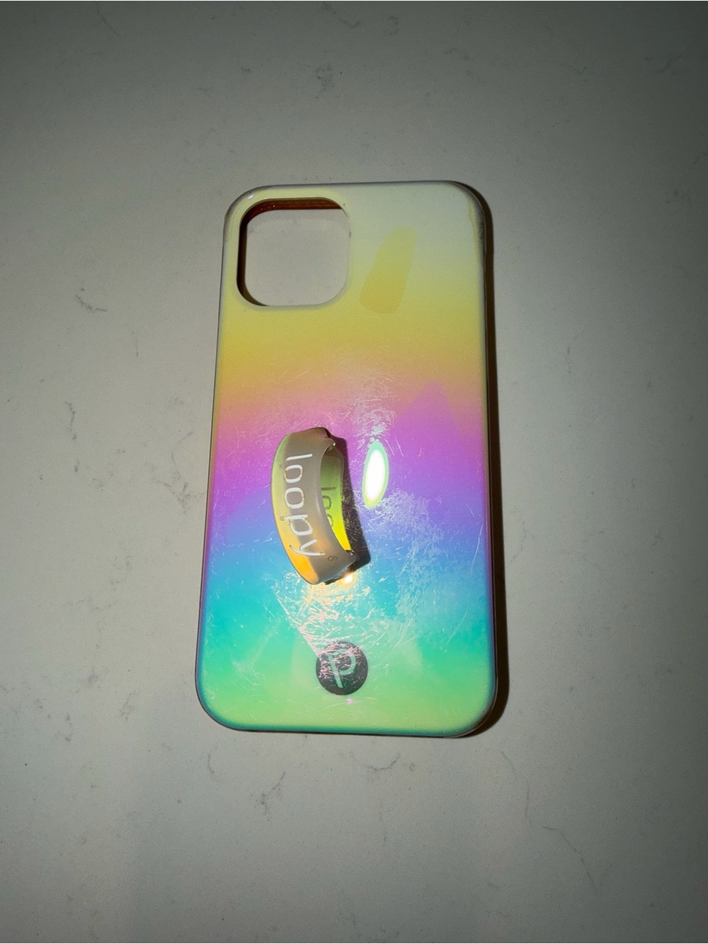 Loopy Case iPhone 13 Iridescent Rainbow Phone Case. Used.